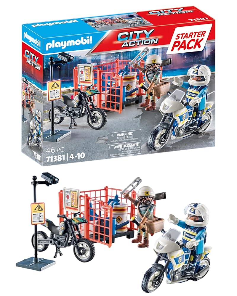 Amazon.com: Playmobil 71381 City Action Police Starter Pack